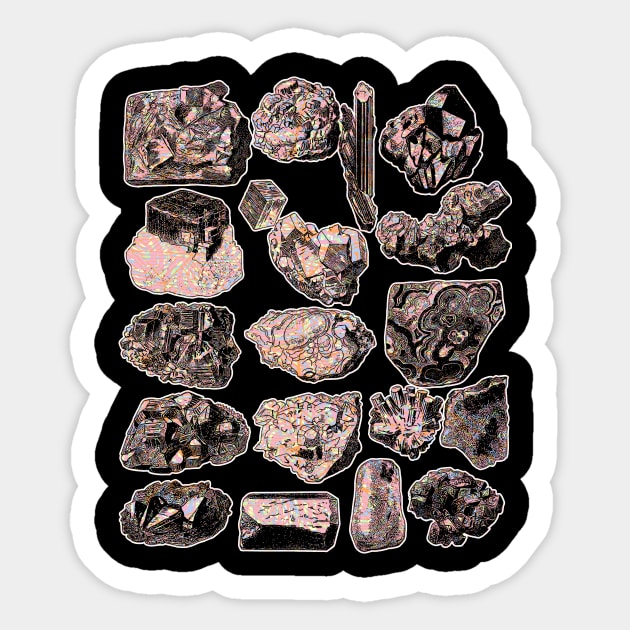 Rocks and Minerals Sticker by encycloart